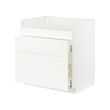 METOD/MAXIMERA - Base cb f HAVSEN snk/3 frnts/2 drws, white/Veddinge white, 80x60x80 cm