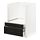 METOD/MAXIMERA - base cabinet f combi micro/drawers, white/Lerhyttan black stained, 60x60x80 cm | IKEA Indonesia - PE796139_S1