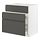 METOD/MAXIMERA - base cab f sink+3 fronts/2 drawers, white/Voxtorp dark grey, 80x60x80 cm | IKEA Indonesia - PE796159_S1