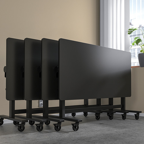 MITTZON foldable table with castors