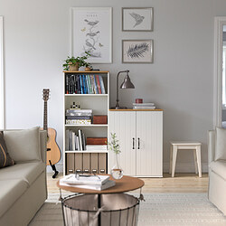 SKRUVBY - Storage combination, white, 130x140 cm