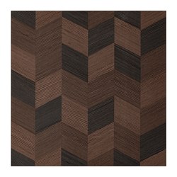 HASSLARP - Door, brown patterned, 60x60 cm