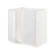 METOD - Kabinet dasar u bak cuci + 2 pintu, putih/Ringhult putih, 80x60x80 cm