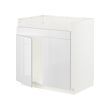 METOD - Base cab f HAVSEN double bowl sink, white/Ringhult white, 80x60x80 cm