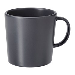 DINERA mug abu abu tua IKEA  Indonesia