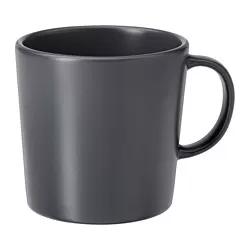 DINERA - Mug, abu-abu tua, 30 cl