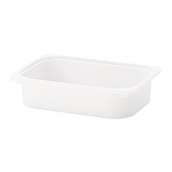 TROFAST - Storage box, white, 42x30x10 cm