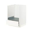 METOD/MAXIMERA - Kbnt dsr utk oven dg laci, putih/Veddinge putih, 60x60x80 cm
