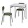 ÖSTANÖ/GRÅSALA - meja dan 2 kursi, abu-abu/Remmarn hijau gelap, 67 cm | IKEA Indonesia - PE920290_S1