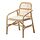 SALNÖ/GRYTTOM - chair with cushion, armrests rattan/Gransel natural | IKEA Indonesia - PE949050_S1