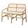 SALNÖ/GRYTTOM - bench with pad, armrests rattan/Gransel natural | IKEA Indonesia - PE949051_S1