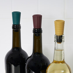 AUXID - Sumbat botol, set isi 3, warna campuran