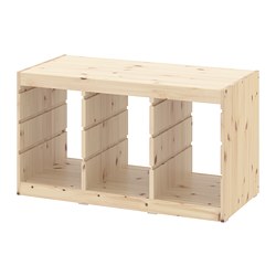 TROFAST - Rangka, pinus diwarnai putih muda, 93x44x53 cm