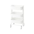 RÅSHULT - Trolley, white, 28x38x65 cm