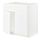 METOD - base cabinet f sink w 2 doors/front, white/Voxtorp matt white, 80x60x80 cm | IKEA Indonesia - PE796491_S1