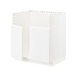 METOD - Kabinet dasar u wastafel TALLSJÖN, putih/Voxtorp putih matt, 80x60x80 cm