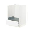 METOD/MAXIMERA - Kbnt dsr utk oven dg laci, putih/Voxtorp putih matt, 60x60x80 cm