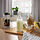 KORKEN - bottle with stopper, clear glass/patterned light yellow, 0.5 l | IKEA Indonesia - PE881331_S1