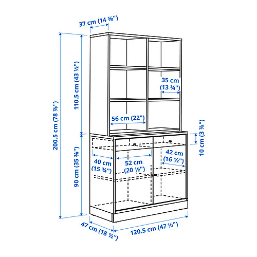 TONSTAD Measurement Illustration