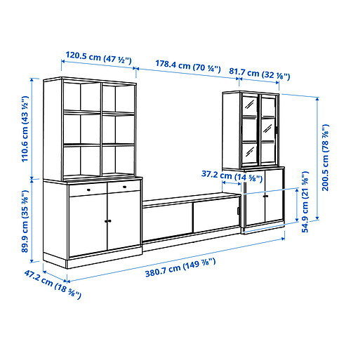 TONSTAD Measurement Illustration