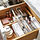 VISSLAÅN - drawer organiser, grey, 35x11x3 cm | IKEA Indonesia - PE920331_S1