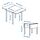 HAUGA - drop-leaf table, white, 55/82/109x74 cm | IKEA Indonesia - PE949091_S1