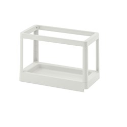 HÅLLBAR - Pull-out frame for waste sorting, light grey