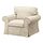 EKTORP - armchair and footstool, Kilanda light beige | IKEA Indonesia - PE920364_S1