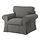EKTORP - armchair and footstool, Hakebo dark grey | IKEA Indonesia - PE920368_S1