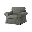 EKTORP - Armchair, Hakebo dark grey