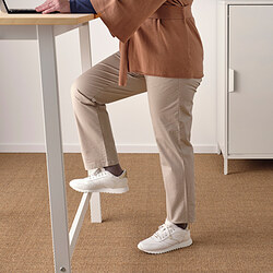 MITTZON - Conference table, birch veneer/white, 140x68x105 cm