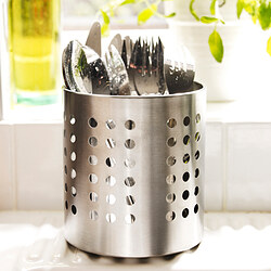 ORDNING - Cutlery stand, stainless steel, 13.5 cm