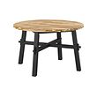 SKOGSTA - dining table, acacia/black, 120 cm | IKEA Indonesia - E1018529_S2