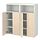 PLATSA/SMÅSTAD - storage combination, white/birch with 6 shelves, 120x42x123 cm | IKEA Indonesia - PE920422_S1