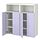 PLATSA/SMÅSTAD - kombinasi penyimpanan, putih/ungu dengan 6 rak, 120x42x123 cm | IKEA Indonesia - PE920423_S1