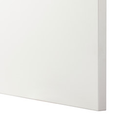 BESTÅ - Unit rak dengan pintu, putih/Lappviken putih, 120x42x64 cm