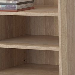 BESTÅ - Shelf, white stained oak effect, 56x36 cm