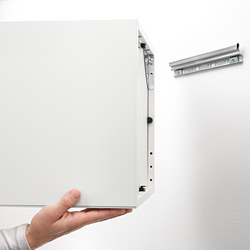 EKET - Unit rak dinding, abu-abu tua, 35x25x35 cm