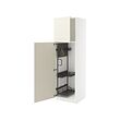 METOD - High cabinet with cleaning interior, white/Bodbyn off-white, 60x60x200 cm