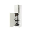 METOD - High cabinet with cleaning interior, white/Veddinge white, 60x60x220 cm