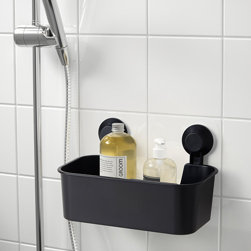TISKEN basket with suction cup