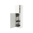 METOD - High cabinet with cleaning interior, white/Stensund white, 60x60x220 cm