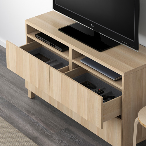 BESTÅ TV bench with drawers