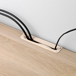 BESTÅ - TV bench, white stained oak effect, 120x40x64 cm