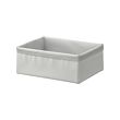 BAXNA - Organiser, grey/white, 20x26x10 cm