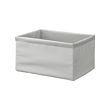 BAXNA - Organiser, grey/white, 26x34x18 cm