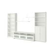 BILLY - TV storage combination, white, 340x41x202 cm