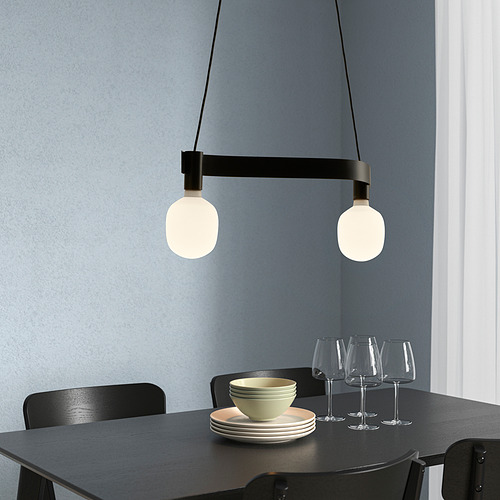 TRÅDFRI/ACKJA pendant lamp with light bulb