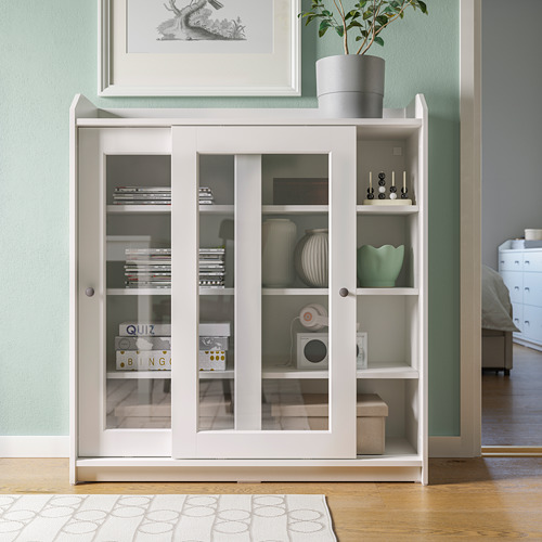 HAUGA kabinet pintu kaca