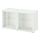 BESTÅ - shelf unit with glass doors, white Glassvik/white/light green clear glass, 120x40x64 cm | IKEA Indonesia - PE881596_S1